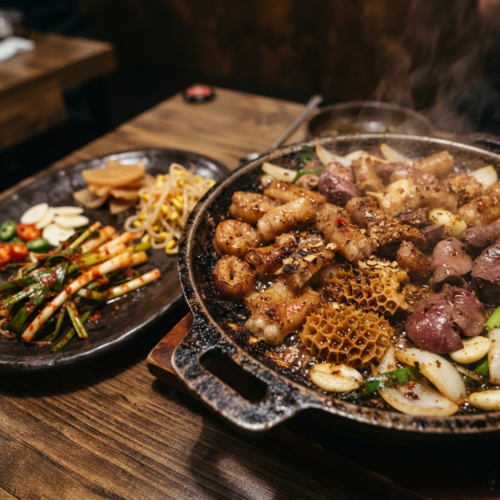 Savory Flavors at Jeju-gop, a Gopchang(grilled intestines) Hotspot in Shindaero, Jeju