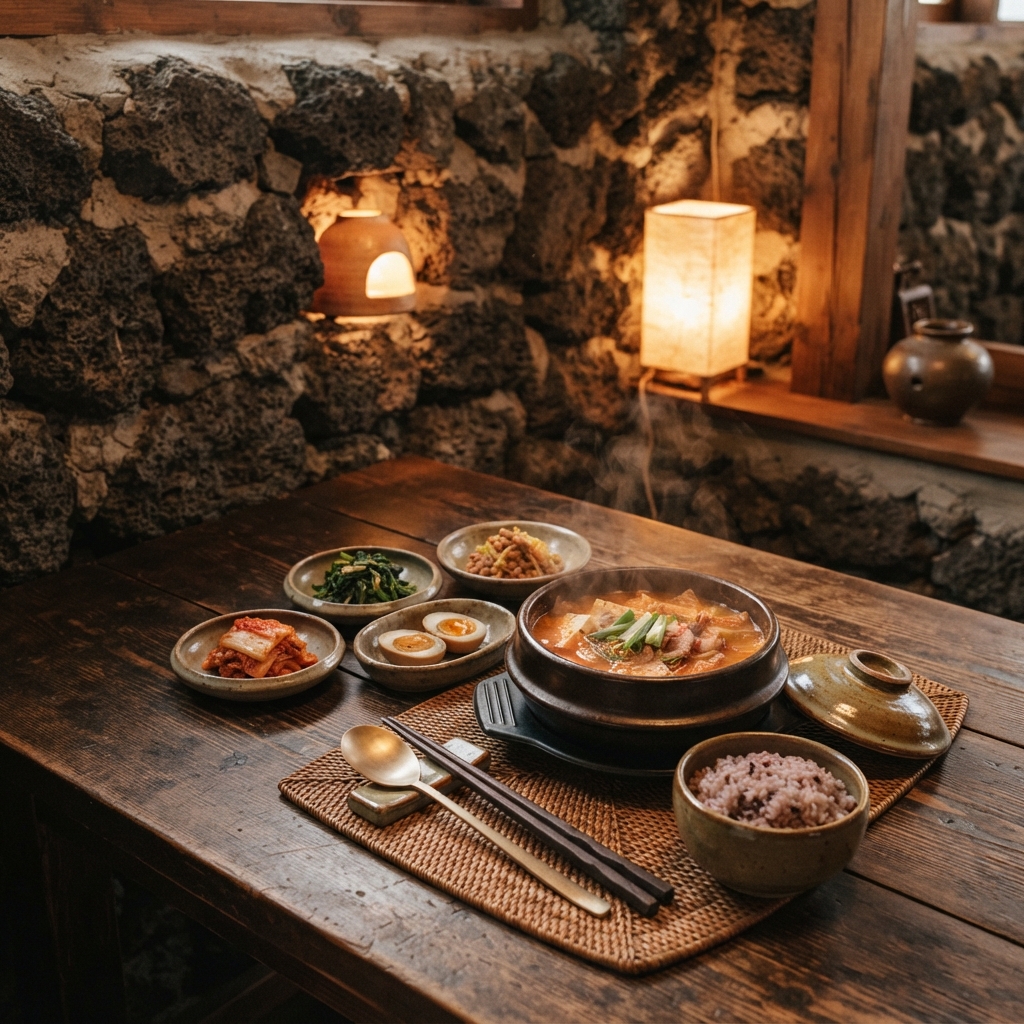 제주 구좌읍 돌담 아래 정갈한 한식, 말젯문