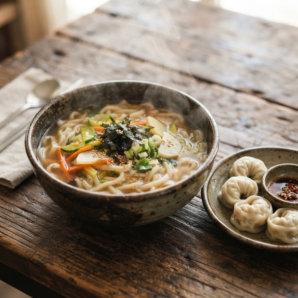 Rang-i Sikdang ใน Namwon-eup, Seogwipo: ความลงตัวของกุกซูอุ่นๆ กับเกี๊ยวรสเด็ด