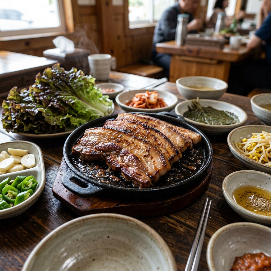 済州旅行の必見スポット、蓮洞で味わう至高の Heuk-dwaeji 「Gogitjib Donnuri（고깃집돈누리）」