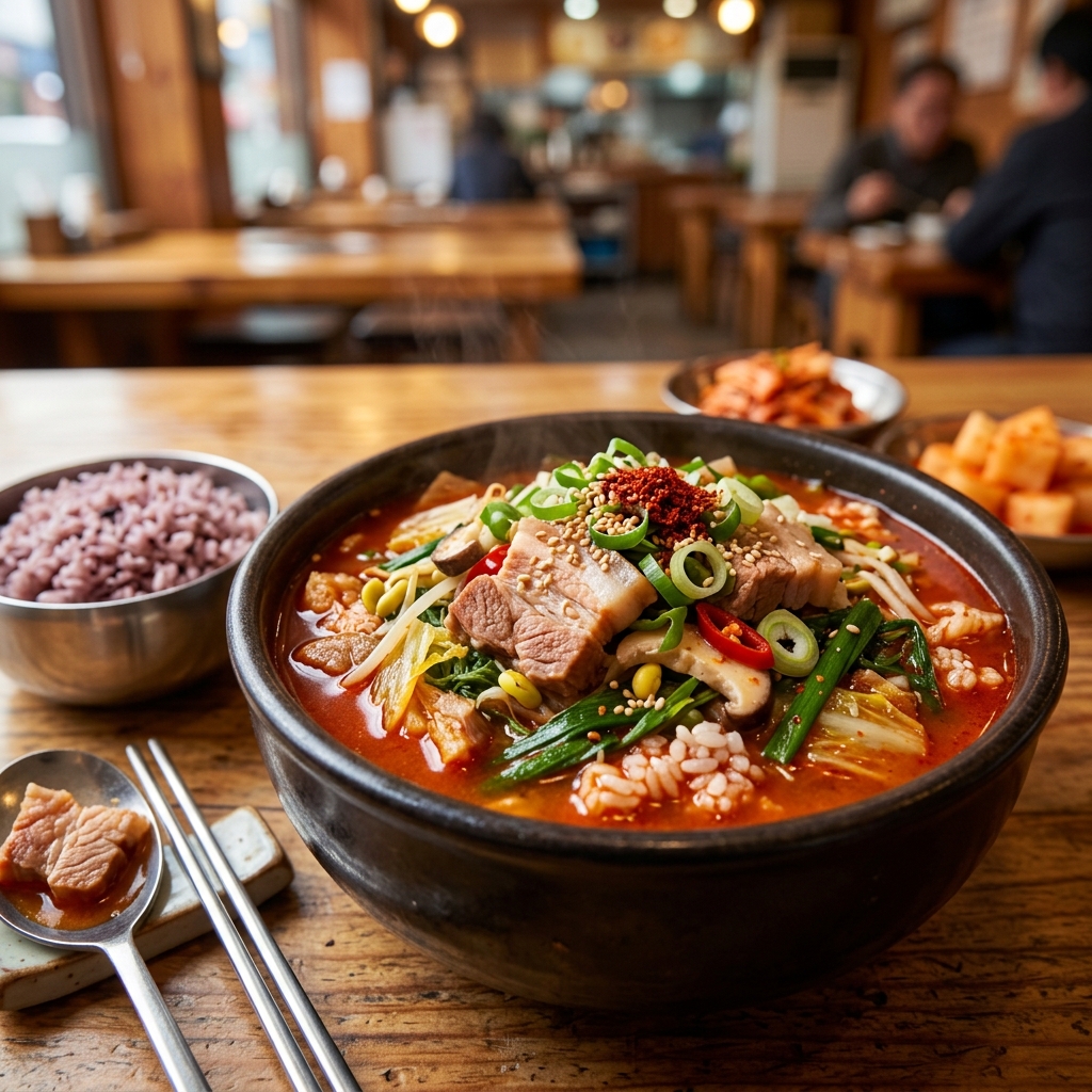 제주 현지인이 추천하는 꼭 가봐야 할 얼큰 칼국수 맛집: 아방얼큰칼국수국밥