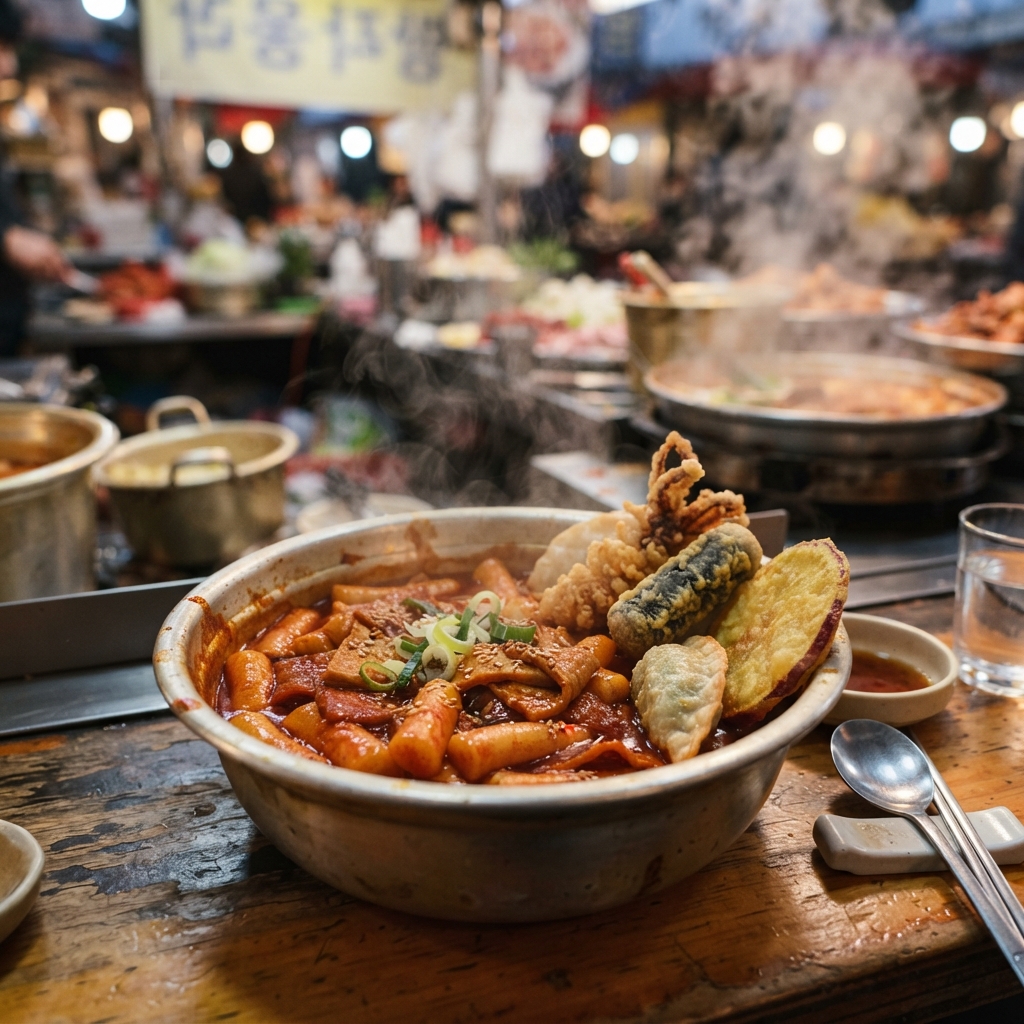 ร้านอาหารว่างท้องถิ่นใกล้ตลาด Seogwipo Olle Market ที่คนท้องถิ่นหลงรัก Areumine-bunsik