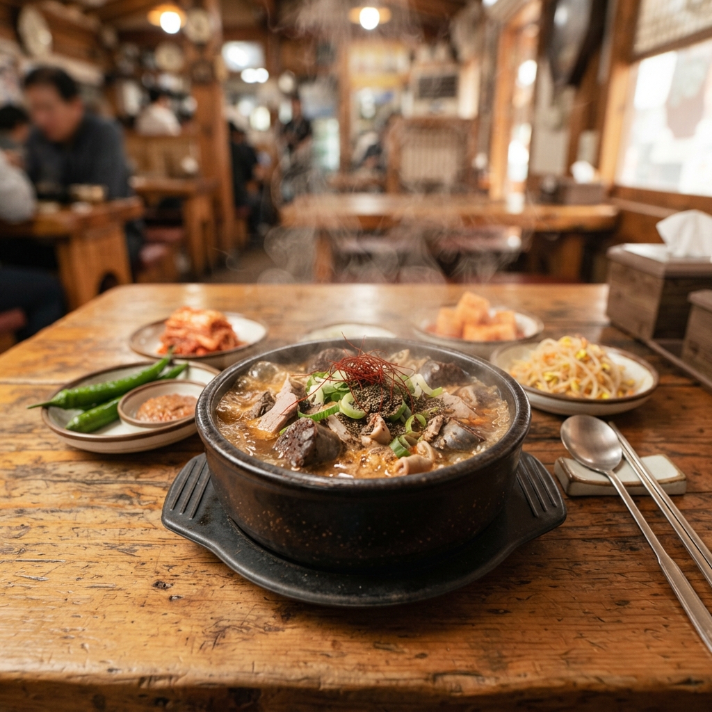 서귀포 남원읍 현지인들이 줄 서서 먹는 순댓국 맛집, 범일분식